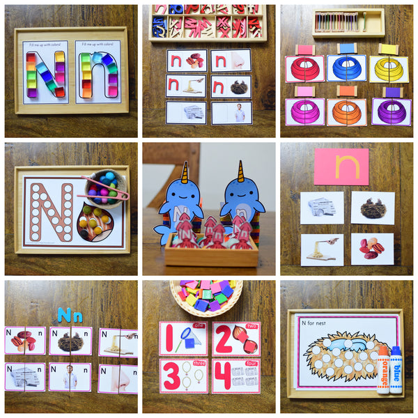 Letter of the Week - Letter N Preschool Unit
