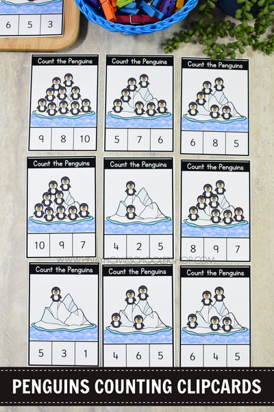 Penguins Preschool Math and Literacy Mini Unit