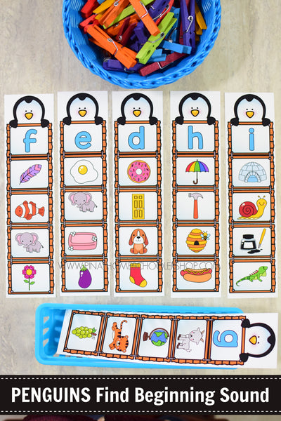 Penguins Preschool Math and Literacy Mini Unit