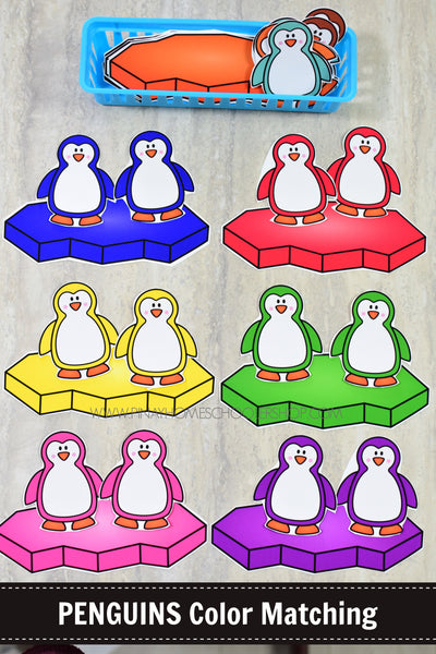 Penguins Preschool Math and Literacy Mini Unit