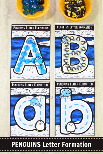 Penguins Preschool Math and Literacy Mini Unit