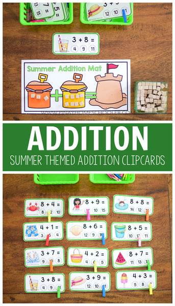 Summer Addition Clipcards
