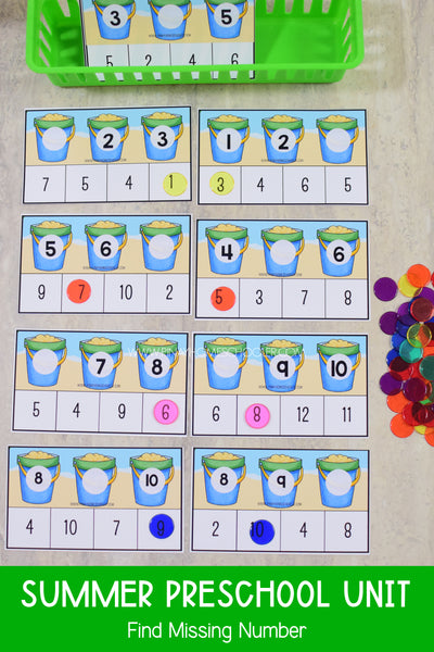 Summer Preschool Math and Literacy Pack