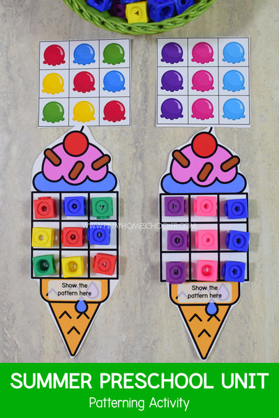 Summer Preschool Math and Literacy Pack