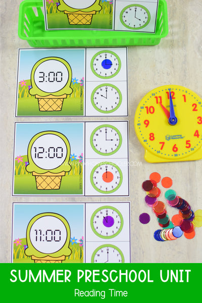 Summer Preschool Math and Literacy Pack