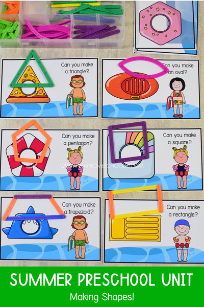 Summer Preschool Math and Literacy Pack