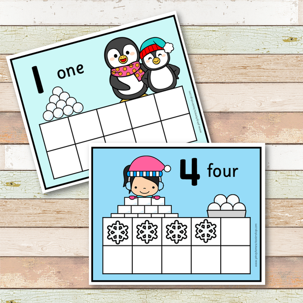 Year-Long Ten Frame Cards Growing Bundle