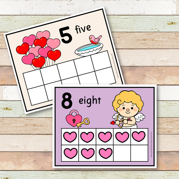 Year-Long Ten Frame Cards Growing Bundle