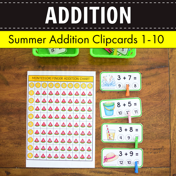 Summer Addition Clipcards