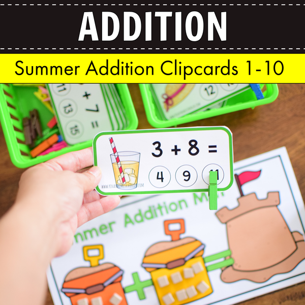 Summer Addition Clipcards