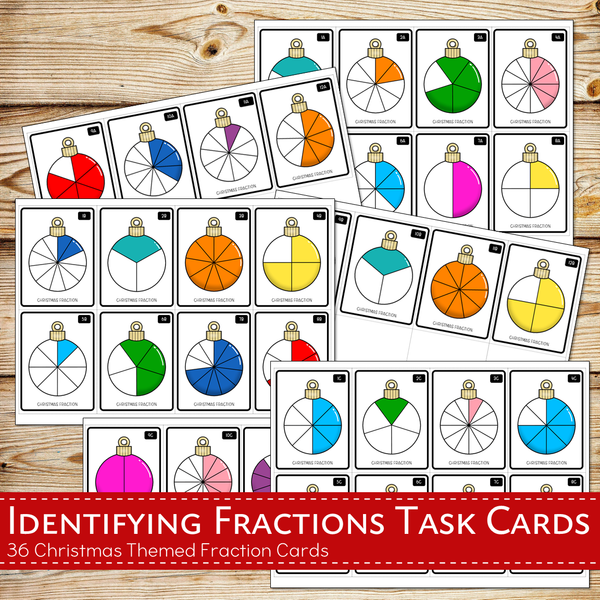 Idenitifying Fractions - Christmas