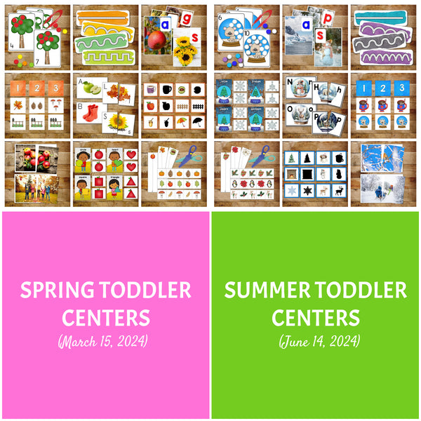 Seasonal Toddler Activity Centers - COMPLETE