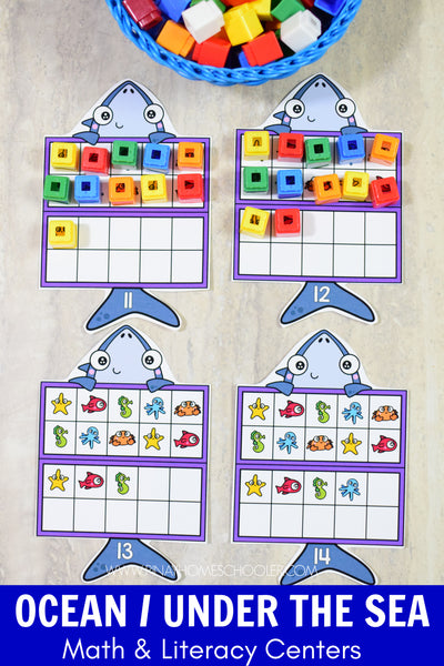 Ocean Preschool Math and Literacy Pack