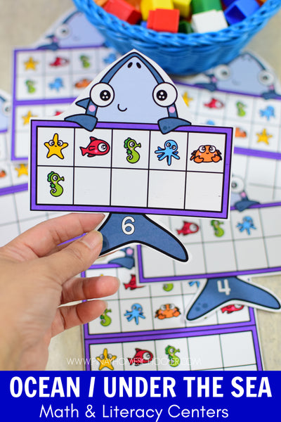 Ocean Preschool Math and Literacy Pack