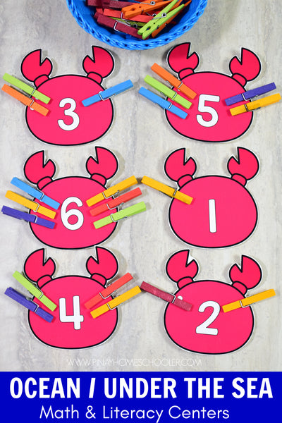 Ocean Preschool Math and Literacy Pack