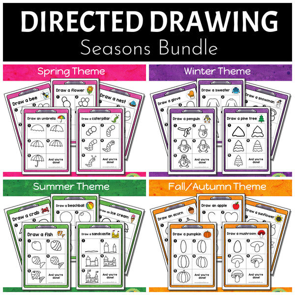 Seasons Directed Drawing BUNDLE