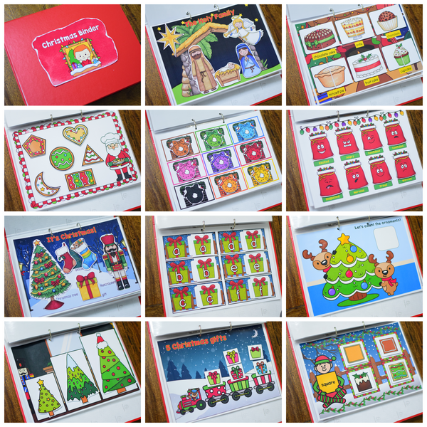 Christmas Activity Binder - Toddlers
