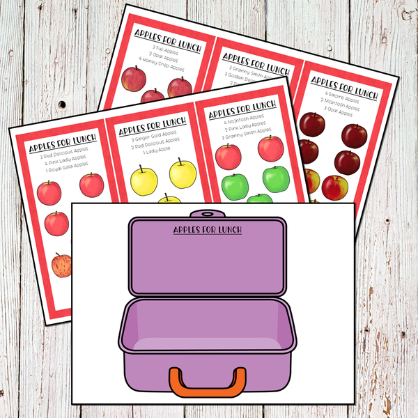 Apple Themed Preschool Math & Literacy Centers