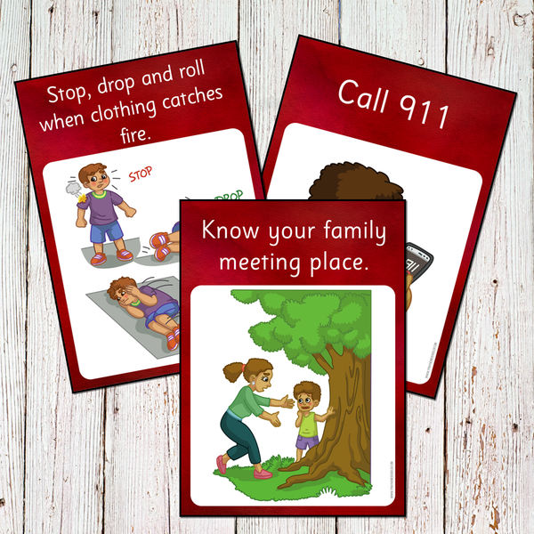 Fire Prevention Safety Preschool Math and Literacy Centers