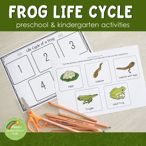 Frog Life Cycle Activity Set -Preschool & Kindergarten Science Centers