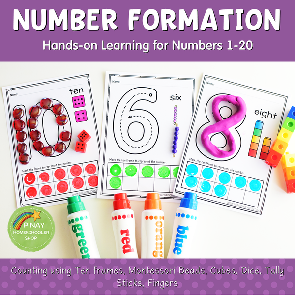 1-20 Number Formation Worksheets