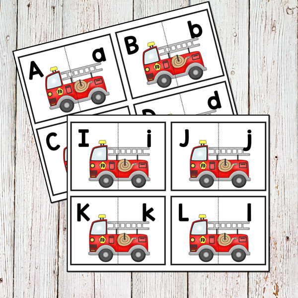 Fire Prevention Safety Preschool Math and Literacy Centers