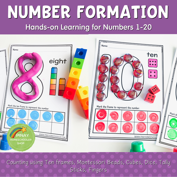 1-20 Number Formation Worksheets