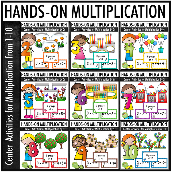 Hands-on Multiplication BUNDLE - Center Activities