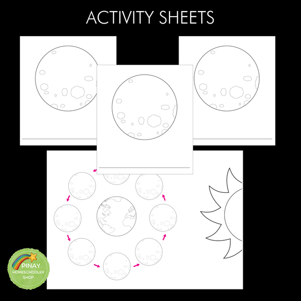 Phases of the Moon Montessori 3 Part Cards