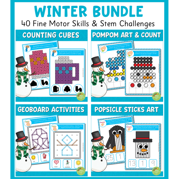 Fine Motor Skills Activities - Winter