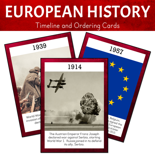 Timeline of European History - BUNDLE