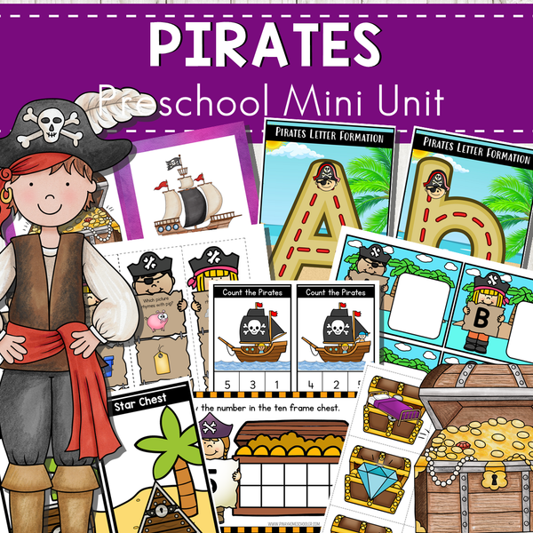 Pirates Themed Preschool Kindergarten Mini Unit