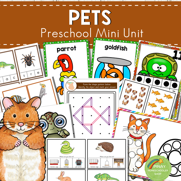 Pets Themed Preschool Kindergarten Mini Unit