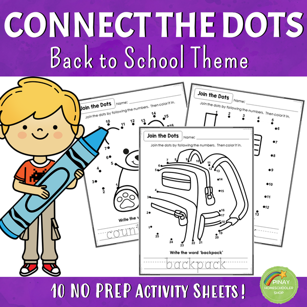 80 Connect the Dots Activity Sheets - HOLIDAY BUNDLE
