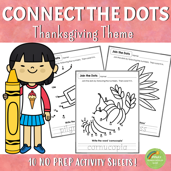 80 Connect the Dots Activity Sheets - HOLIDAY BUNDLE