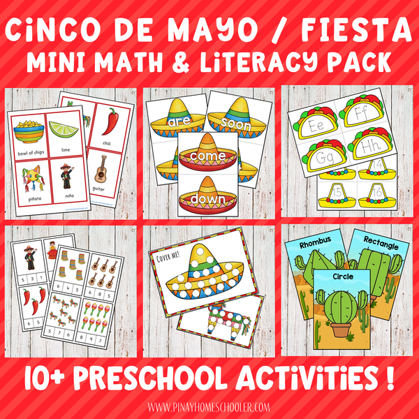 Cinco de Mayo Fiesta Themed Preschool Kindergarten Mini Unit