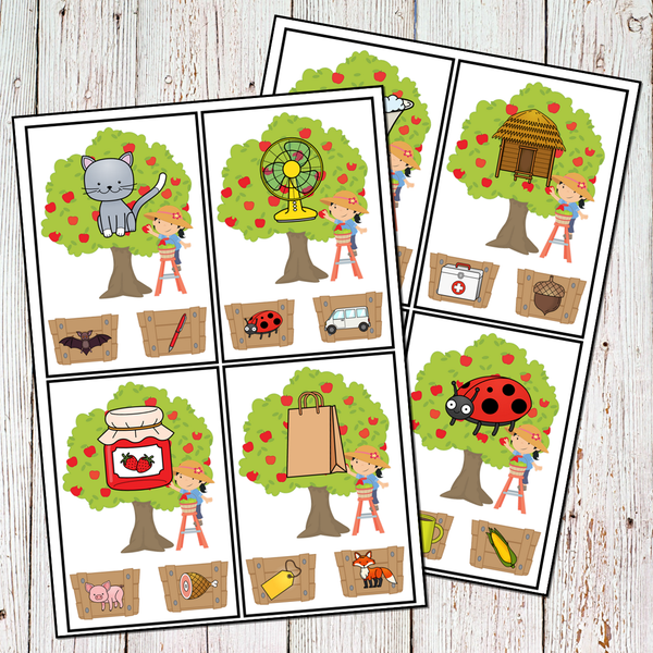 Apple Themed Preschool Math & Literacy Centers