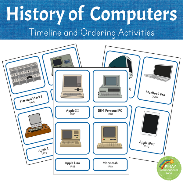 History of Computers - Timeline and Ordering Activities