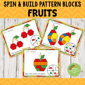 Fruits Pattern Blocks Spin and Build