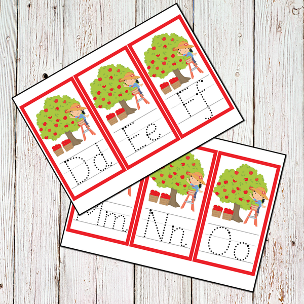 Apple Themed Preschool Math & Literacy Centers