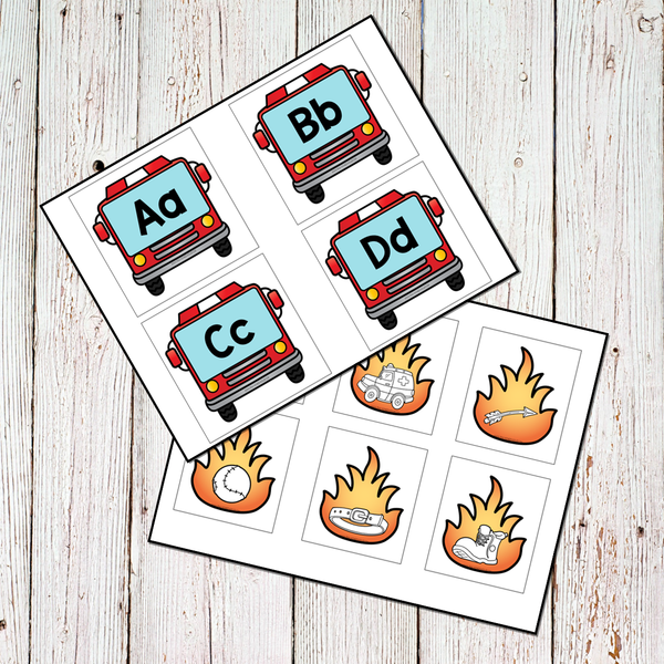 Fire Prevention Safety Preschool Math and Literacy Centers