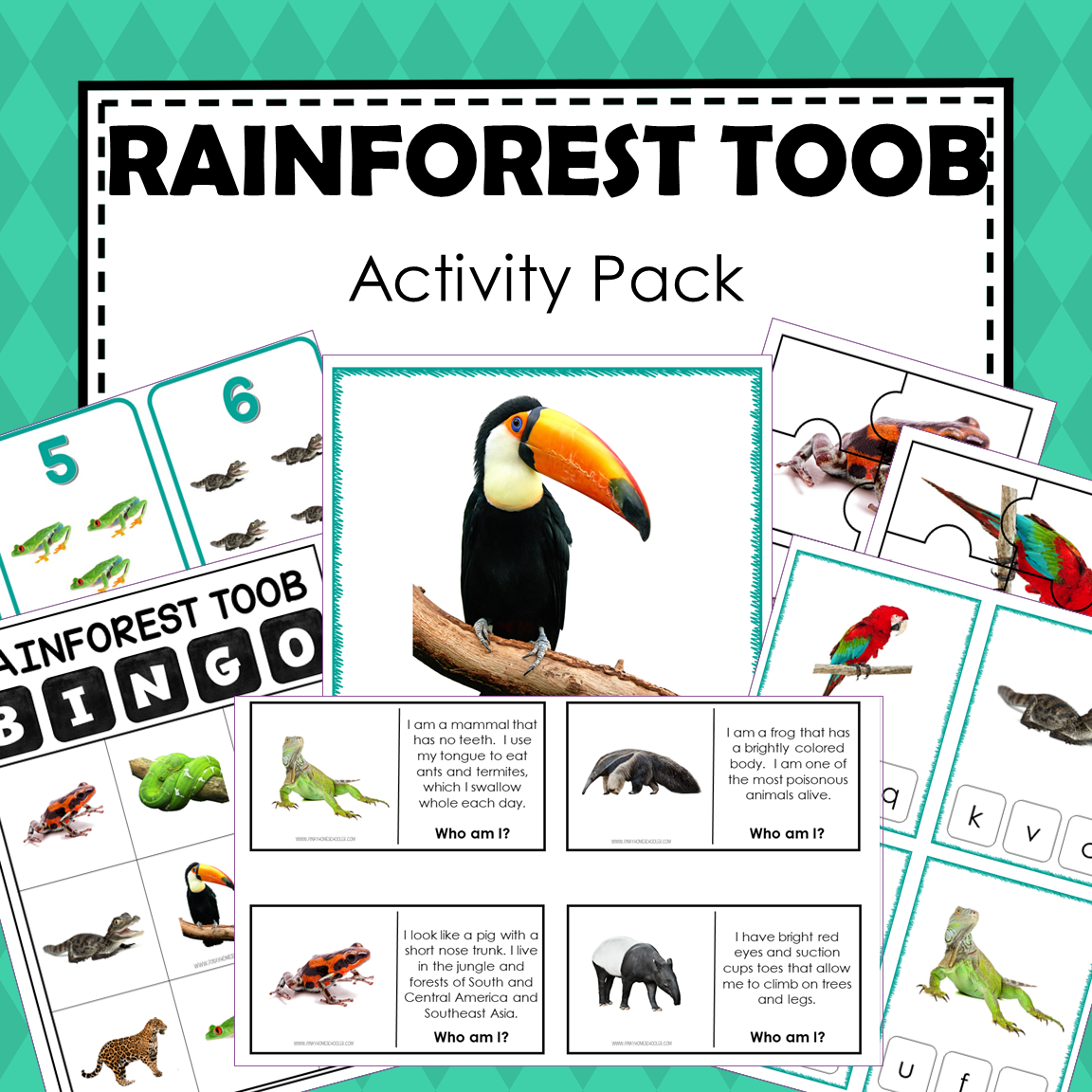 Toob 2024 rainforest animals