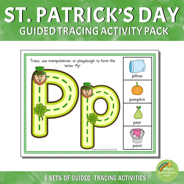St. Patrick's Day Guided Tracing Activity Pack