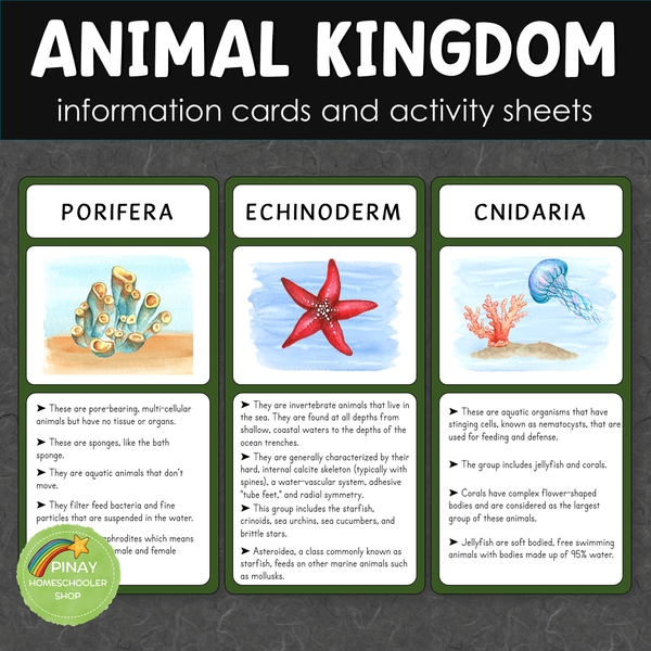 Animal Kingdom Information Cards and Activity Sheets