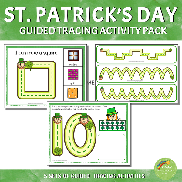 St. Patrick's Day Guided Tracing Activity Pack