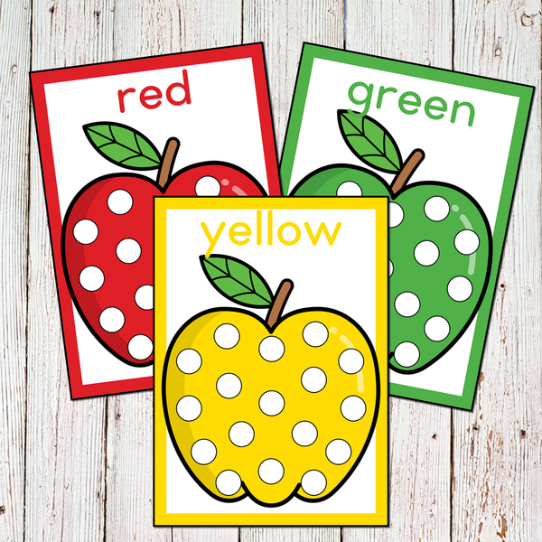 Apple Themed Preschool Math & Literacy Centers