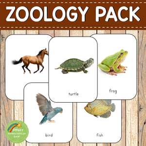 Montessori 3 Part Cards Zoology BUNDLE