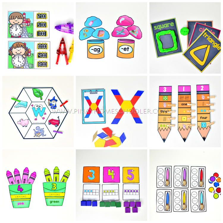 Back to School Math and Literacy Centers – Pinay Homeschooler Shop