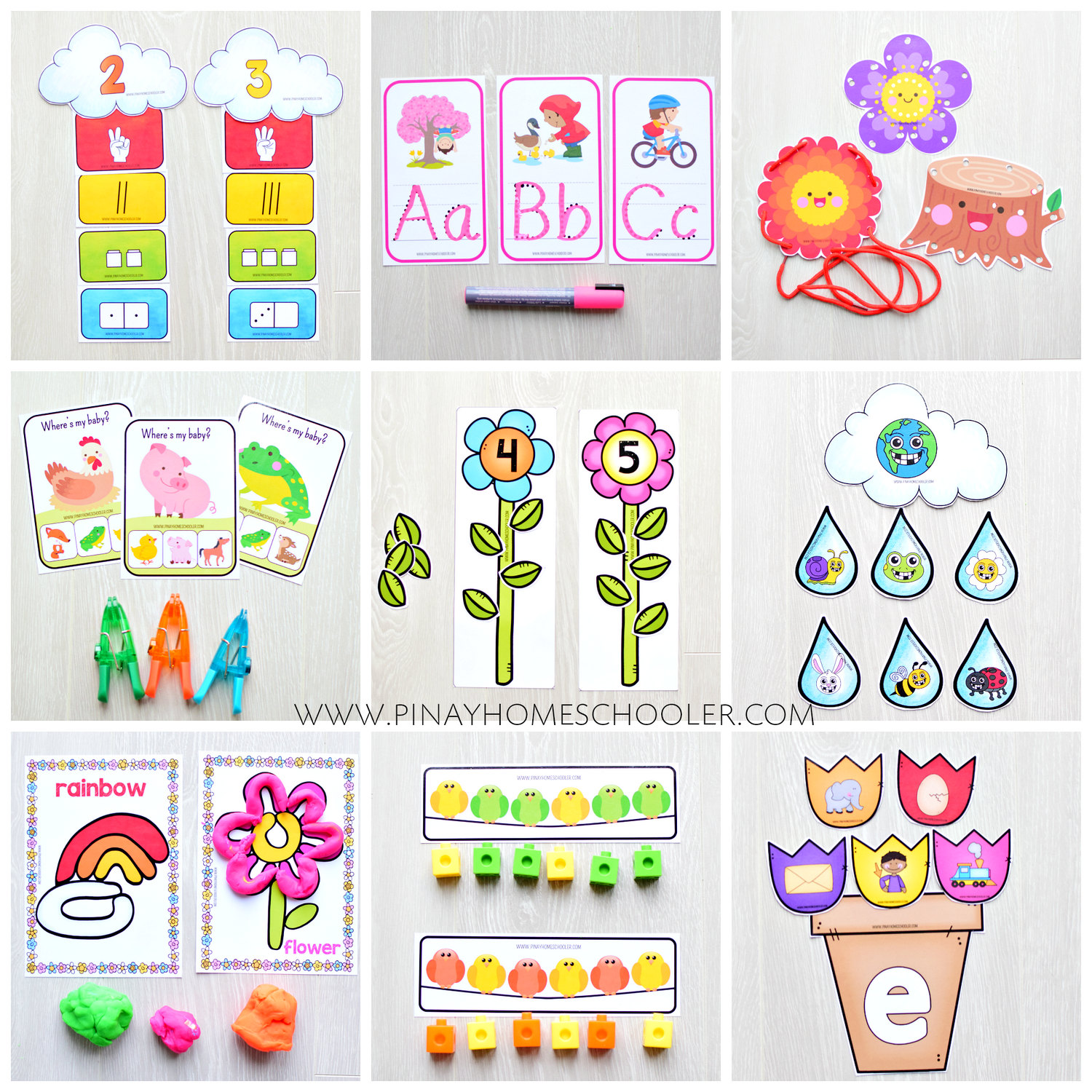 Spring Math and Literacy Centers