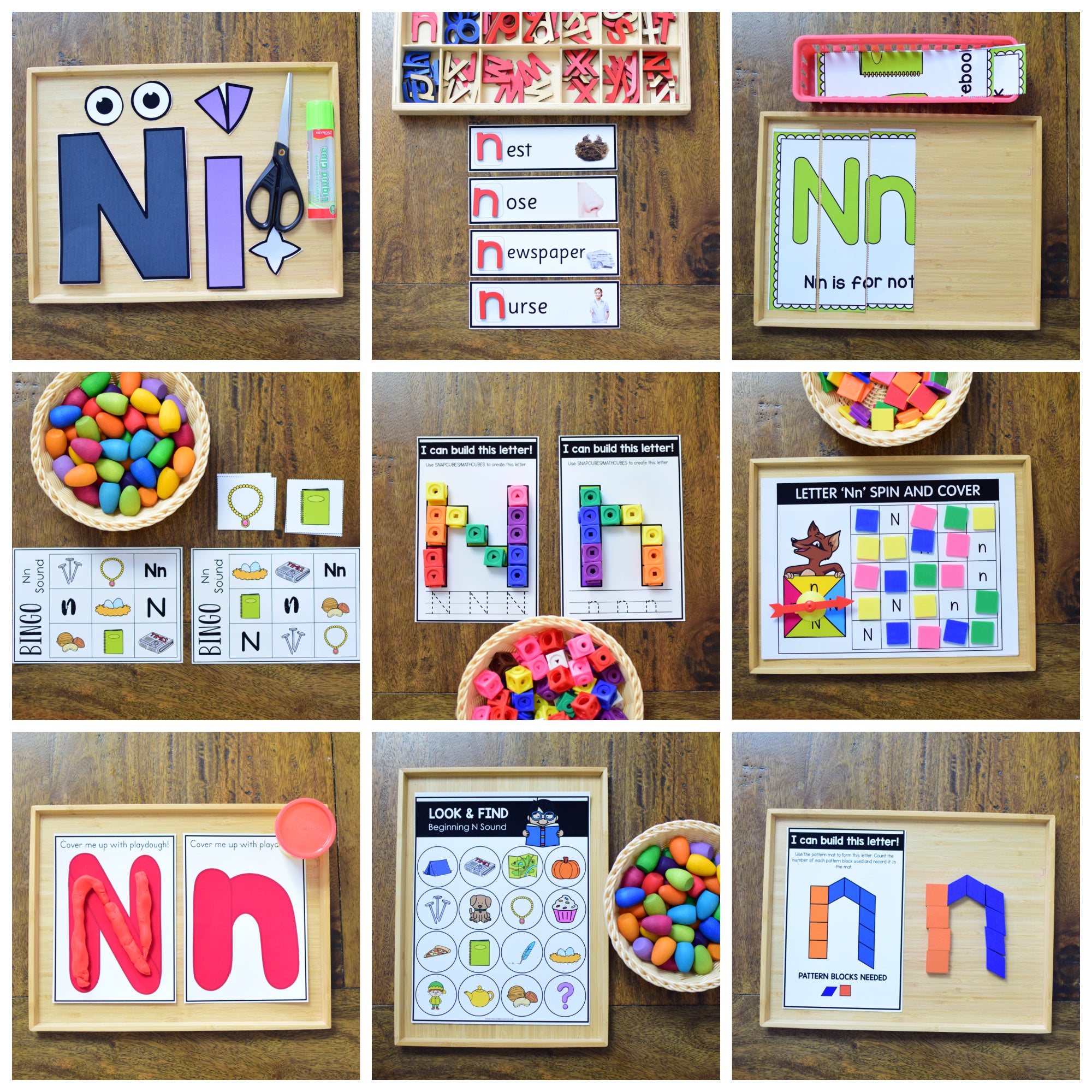 Letter of the Week - Letter N Preschool Unit